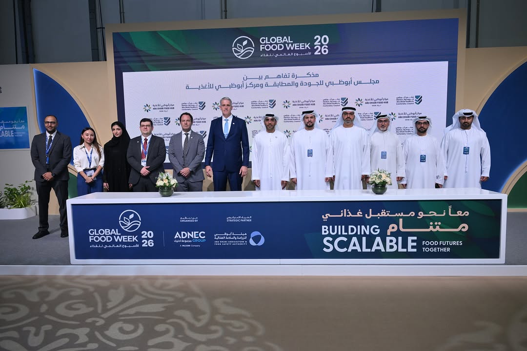 توقيع مذكرة تفاهم بين مجلس أبوظبي للجودة والمطابقة ومركز أبوظبي للأغذية خلال الأسبوع العالمي للغذاء 